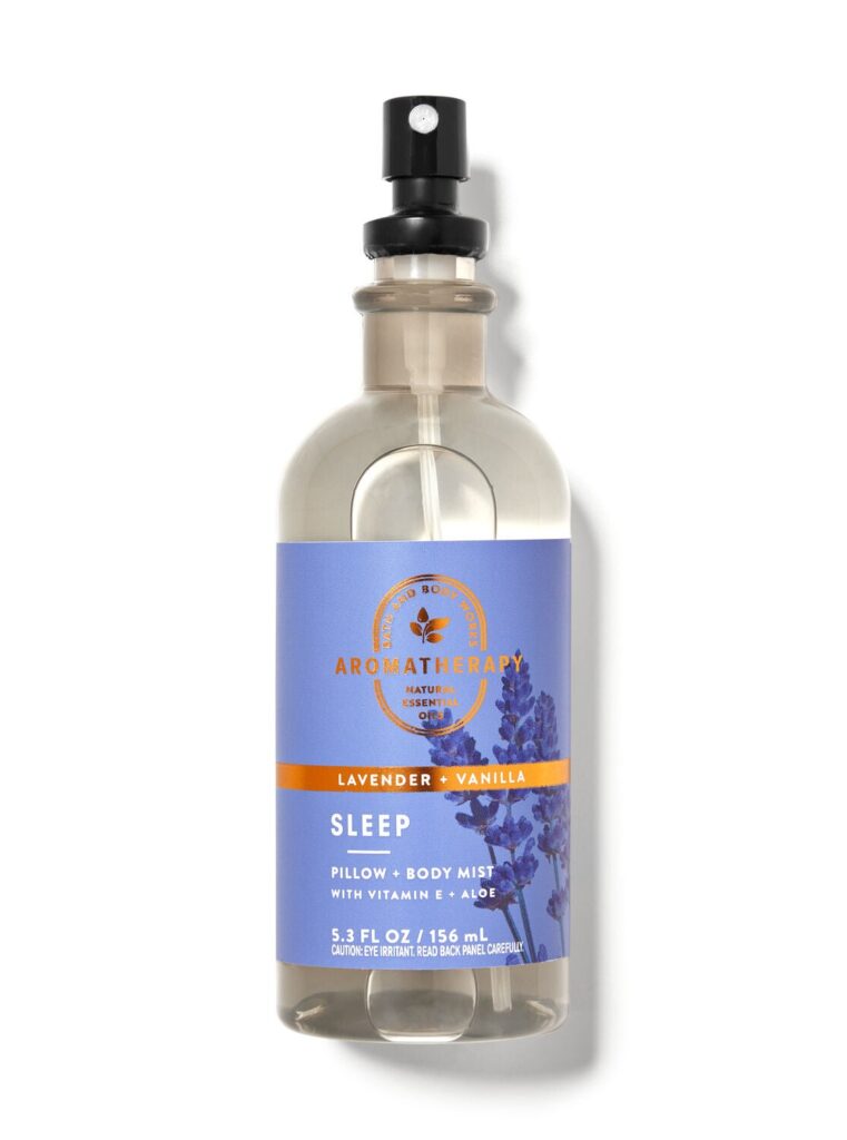El mist de almohada de Bath & Body Works (lavanda vainilla)